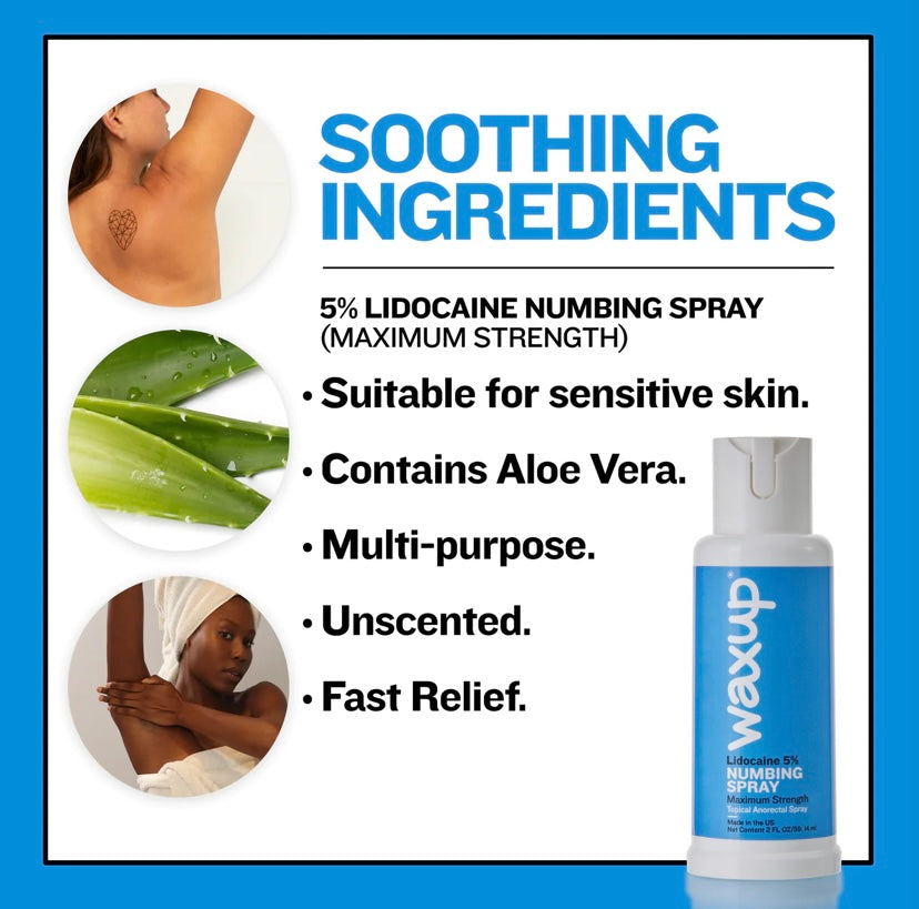 WAXUP Numbing Spray 5% Lidocaine